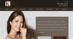 Desktop Screenshot of kimfacialsurgery.com